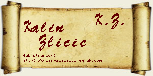 Kalin Zličić vizit kartica
